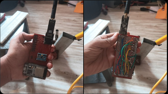 VTOL frame with new motor holder and motors in place
